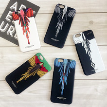 Marcelo BURLon животных "Волк" змея жесткий защитный чехол для iPhone X XR XS MAX 8, 7, 6, 6 S Plus, перо чехол для iPhone 7 Plus 2024 - купить недорого