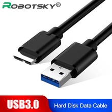Кабель USB 3,0, высокоскоростной кабель для передачи данных типа A-Micro B, кабель для зарядки телефона, кабель для передачи данных для Samsung Note 3 S5, внешний жесткий диск HDD 2022 - купить недорого