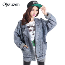 Spring Oversized Denim Jacket 2019 Women Loose Coat Jaqueta Jeans Casacos Femininos Vintage Denim Jean Jackets Femme 2024 - buy cheap