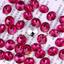 Pedras de strass acrílicas rosadas pontas de strass, 6mm-30mm diy, pedras acrílicas à mão, artesanato, decoração de arte 2024 - compre barato