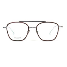 Men Business Classic Pure Titanium Glasses Frames Square Double Bridge Optical Eyeglasses Frames Retro Vintage Glasses Frames 2024 - buy cheap