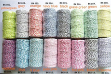 100M /spoolDouble color 100% Cotton Bakers twine   21 colors mix 2024 - buy cheap