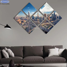 7 tamanhos totalmente quadrado pintura de diamante cidade paisagem venda bordado, 3d, ponto cruz, kits, decoração de casa, pintura de strass 2024 - compre barato