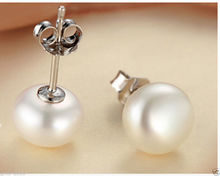 6-7mm Natural White Cultural Freshwater Pearl 925 Sterling Silver Stud Earrings 2024 - buy cheap