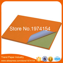 150 Sheets A4 Orange Self-adhesive Matte Printing Sticker Label Paper For Inkjet Printer A4 color Blank white Labels 2024 - buy cheap