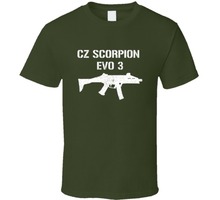 Camiseta desgastada militar Cz Scorpion Evo 3 Submachine Gun para hombre, camiseta de estilo muy Popular, ajustada, de algodón, película de alta calidad 2024 - compra barato