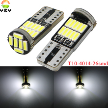 YSY 100x NEW t10 w5w led 26SMD 4014 bulbs 194 168 501 led lamp auto car interior wedge instrument light white 2024 - buy cheap