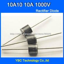 50pcs/lot  10A10 10A/1000V Rectifier Diode Big Power and Long Pins 2024 - buy cheap