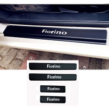 4pcs Car Door Sill Protector Sticker Carbon Fiber Vinyl Sticker For Fiat Fiorino 2024 - buy cheap