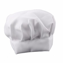 1Pcs Unisex Partido Cozinha Costume Cap Baking Cozinhar CHURRASCO Adulto Elastic Chef Hat Branco Chef Hat Cor Sólida Branco cap 2024 - compre barato