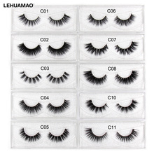 LEHUAMAO Eyelashes 3D Mink Lashes Fluffy Natural Long False Eyelashes Cruelty Free Lashes Dramatic Volume Eyelashes Extension 2024 - buy cheap