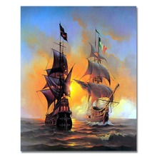 WEEN Two Sailboat - DIY Painting by Numbers kit for Adults, Modern Wall Art Picture, Paint by Number Kits on Canvas 16x20inch 2024 - buy cheap