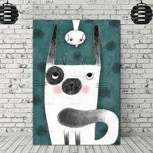 Canvas Painting Wall art Picture decor poster canvas painting Wall art art prints on cartoon animal Picture home decor no frame 2024 - buy cheap