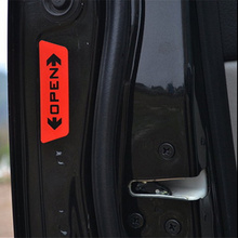 Car Door Open Warning Safety Car Sticker For Suzuki SX4 SWIFT Alto Liane Grand Vitara Jimny S-Cross 2024 - buy cheap