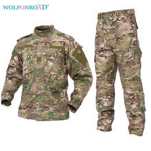 WOLFONROAD CP & ACU Outdoor Camouflage Army Uniform Tactical Military Uniform Combat Hunting Suit BDU Training Jacket and Pant 2024 - buy cheap