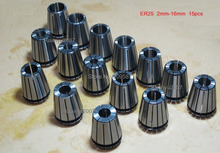 ER25 collet set 15 pcs from 2mm to 16mm for CNC milling lathe tool and spindle motor 2024 - buy cheap