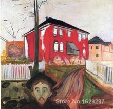 Famosa pintura de Edvard Munch Virginia Creeper Vermelho pintado à Mão de Alta qualidade 2024 - compre barato