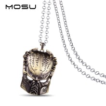 MOSU Hot movie Alien v Predator Metal Necklace can dropshipping Charm Pendant Cosplay Accessories Jewelry Gift 2024 - buy cheap