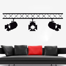 Vinyl Wall Decal Spotlights Style Wall Art Mural Removable Wall Sticker Film Cinema Decoration Cinema Rampe Spot Decor AY781 2024 - buy cheap