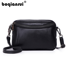 Fashion Women Genuine Leather Messenger Bag Flap Handbag Ladies Small Crossbody Bags Women Famous Brands Designers Shoulder Bags 2024 - buy cheap