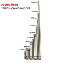 13pcs/lot Double Head Phillips PH1 PH2 PH3 Cross Screwdriver Bit Electric Bits 50/65/100/120/150/200/250/300/400mm Length 2024 - buy cheap