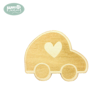 Happymems Wooden Shapes Cute Car Shape 10pcs/lot Laser Cutting Chipboard Wooden Home Decorations DIY Scrapbooking Natural Wood 2024 - buy cheap