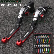 Manetes de freio e embreagem dobráveis e extensíveis, cnc, para ducati 1098 s, tricolor 2007 e 2008, novo, 16 cores 2024 - compre barato