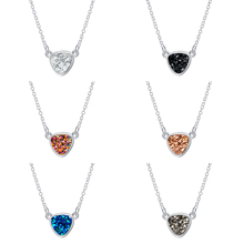 Charming Trendy Crystal Stone Pendant Necklace Charming Round Chromatic Color Pendants Luxurious Jewelry Triangle Party Necklace 2024 - buy cheap