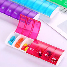 Hot Sale Splitters Storage Dispenser Weekly 7 Days Pill Case Medicine Storage Tablet Pill Holder Medicine Organizer Pill Box 2024 - buy cheap