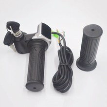 24V/36V/48V electric bike/bicycle ebike throttle twist Throttle with Display ON-OFF Key Lock for e-bike/scooter/escooter 2024 - buy cheap