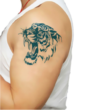 Временные татуировки большой головы тигра arm поддельные передачи татуировки наклейки горячие сексуальные мужчины спрей водонепроницаемый дизайн 2024 - купить недорого