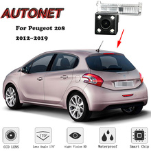 Câmera de visão traseira autonet hd, para peugeot 208, 2012, 2013, 2014, 2015, 2016, furo original 2024 - compre barato