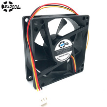 Computer Cooling Fan 80mm 12V SXDOOL SXD8025S12M 80*80*25mm DC Brushless Cooler 0.25A(rated 0.35A) 3P Server Inverter PC Case 2024 - buy cheap