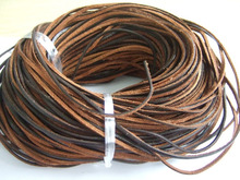 10 Meters High Quality Brown Flat Leather Cord 3mm x 2mm Thick Thong String For DIY Necklace Bracelet Making 2024 - buy cheap