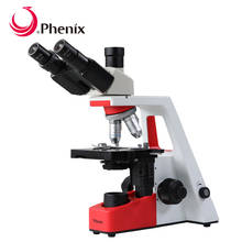 Phenix 40X-1000X Профессиональный тринокулярный биологический микроскоп для студенческой лаборатории 2024 - купить недорого
