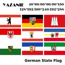 YAZANIE Dupla Face Bandeira do Estado Alemão Berlim Saarland Hamburgo Sachsen Brandenburg Mecklenburg Vorpommern Bandeiras Alemanha Civil 2024 - compre barato