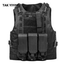 TAK YIYING Hunting Military Airsoft MOLLE Nylon Combat Paintball Tactical Vest CS Outdoor Products 2024 - buy cheap