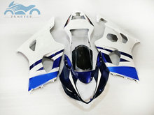 ABS plastic Fairing kits for SUZUKI K3 GSXR1000 03 04 motorcycle racing full fairings kit GSXR 1000 2003 2004 white blue parts 2024 - buy cheap