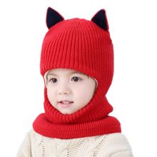 Babies' Winter Velvet Ear Cap Kids' Autumn Cartoon Hat Neck Warmer Cap Newborn Photography Prop for Infant Boys and Girls 2024 - buy cheap
