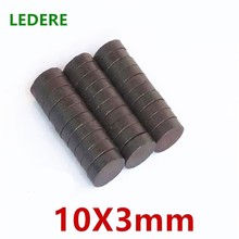 20/50/100pcs  /lot Y30 Disk Ferrite Magnet 10x3 Permanent magnet 10X3mm Black Round Speaker 10mmx3mm   10*3 mm 2024 - buy cheap