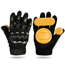 Regulador negro guantes profesional frenos de carreras guantes para Longboard monopatín skate guantes resistente al desgaste largo Junta guantes 2024 - compra barato