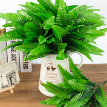 Hierba persa Artificial de 7 cabezas, planta persa con hojas de hojas verdes falsas para el hogar, boda, tienda de flores, decoraciones de jardín 2024 - compra barato