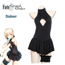 SNAILIFY Anime FGO Sexy Alter Saber Cosplay Fate Grand Order Swimsuit Women Fate Stay Niight Black Sukumizu Swimwear 2024 - buy cheap