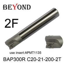 BEYOND BAP BAP300R C20-21-200-2T 2 flute Right Angle Milling Cutter Arbor Fraise en for APMT1135 Carbide Inserts Milling Cutting 2024 - buy cheap