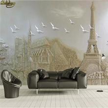 beibehang Custom wallpaper mural European 3D embossed European famous architectural landscape wall papel de parede 3d wallpaper 2024 - buy cheap