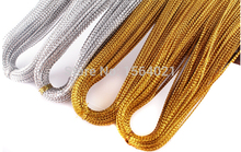 gold/silver Metallic Cord Trimming Non Elastic Cording Gift Wrapping Trim packing rope garment accessory 200y/lot 2024 - buy cheap