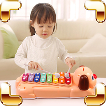 Brinquedo de piano para bebês, instrumento musical de brinquedo educativo com 8 teclas 2024 - compre barato
