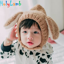 11.11 Bear Earmuffs Winter Knitted Baby Caps Soft Warm Baby Girl Toddler Cap Newborn Hat  Baby Photography Props Kids Hat 2024 - buy cheap