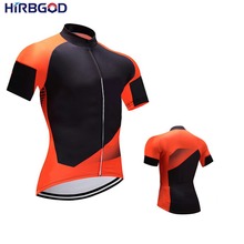 HIRBGOD Orange team pro cycling jersey 2019 Men Short Sleeve Quickdry Cycling clothes Plus Size Bicycle Jersey, STYZ032-01 2024 - buy cheap