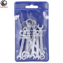 10pcs 4-11mm Mini Combination Wrench Open End Wrench Flat Ring Spanner Combination Spanner Set Professional Ratchet Wrench Set 2024 - buy cheap